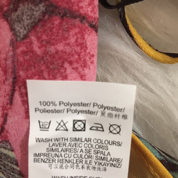 Missguided Yellow Floral Strappy Side Split Maxi - Picture 11 of 11